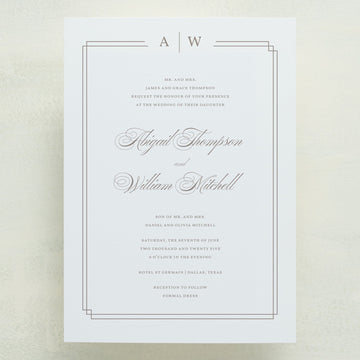 (Sample) Always Traditional Wedding Invitations