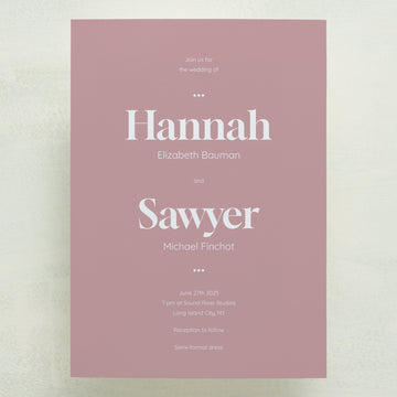 (Sample) Manhattan Wedding Invitations