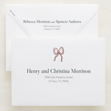 (Sample) Lovebirds Addressed Envelopes