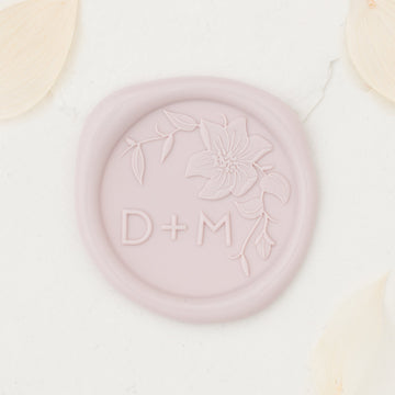Clematis Monogram Wax Seals
