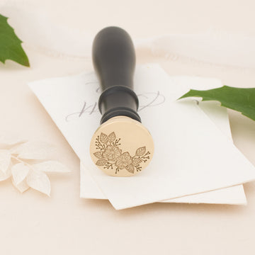 Winter Magnolias Wax Stamp