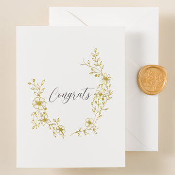Clementine Foilpress Congratulations Card