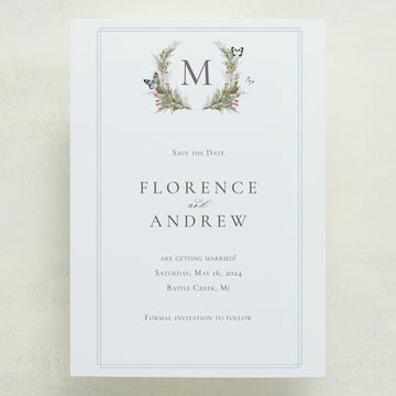 (Sample) Hearts A Flutter Save The Date