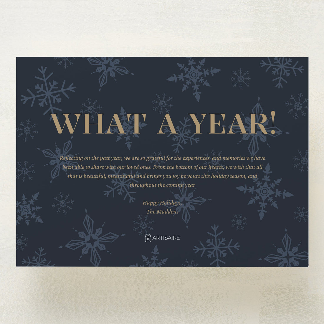 Snowflake Serenade Holiday Postcard