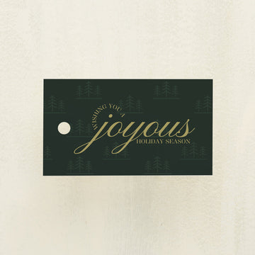 Joyous Pines Gift Tag (20 pack)