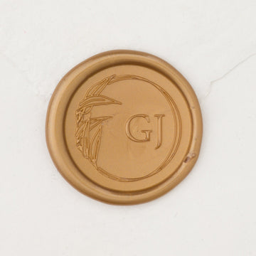 (Sample) Full Bloom Monogram Wax Seals