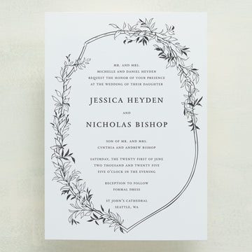(Sample) Monarch Wedding Invitations
