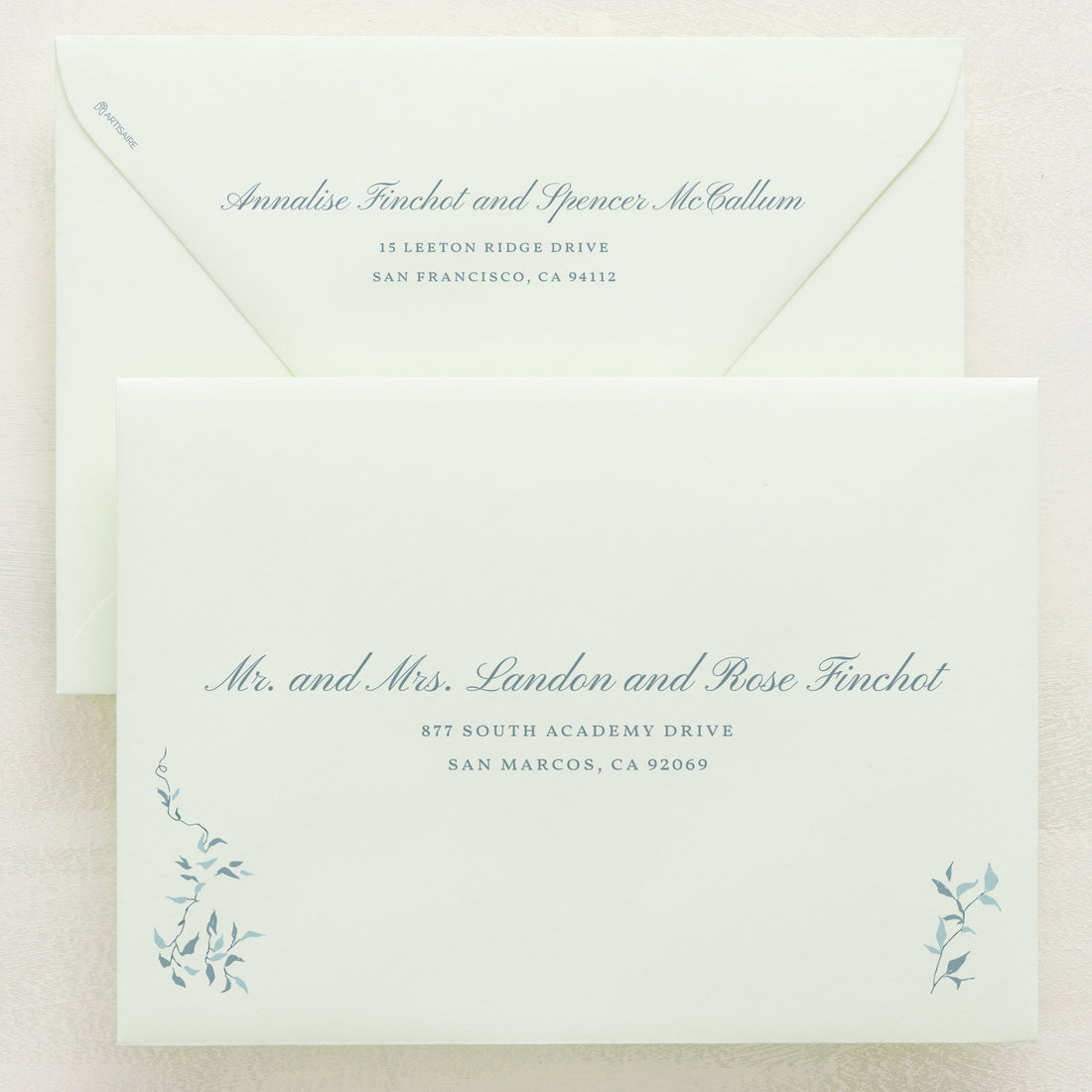 (Sample) Enchantment Addressed Envelopes