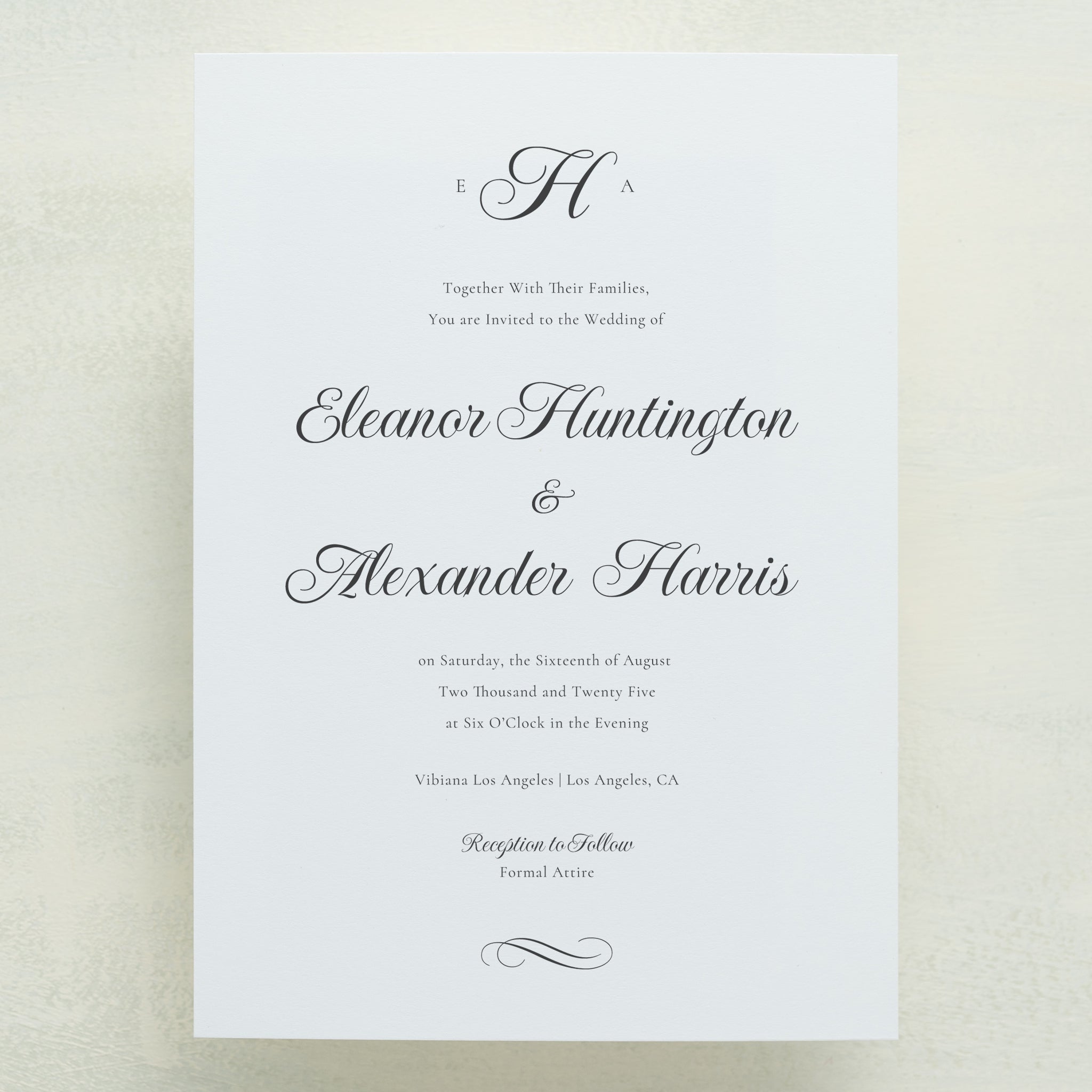 (Sample) Monroe Wedding Invitations
