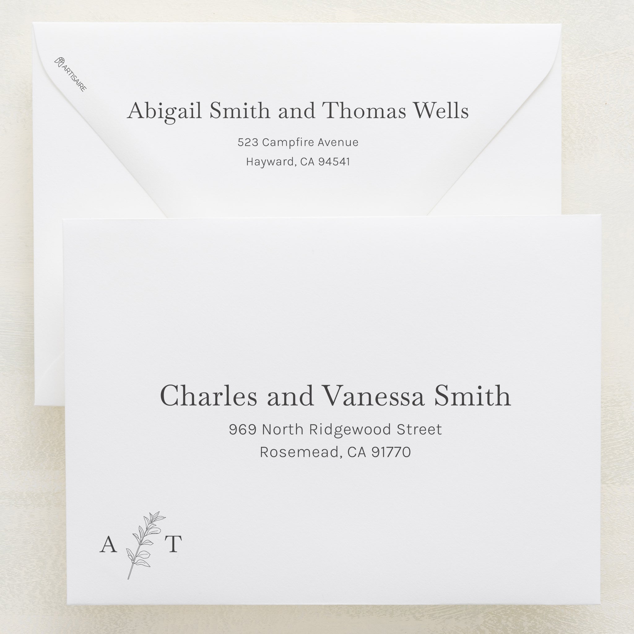 Embellished Addressed Envelopes