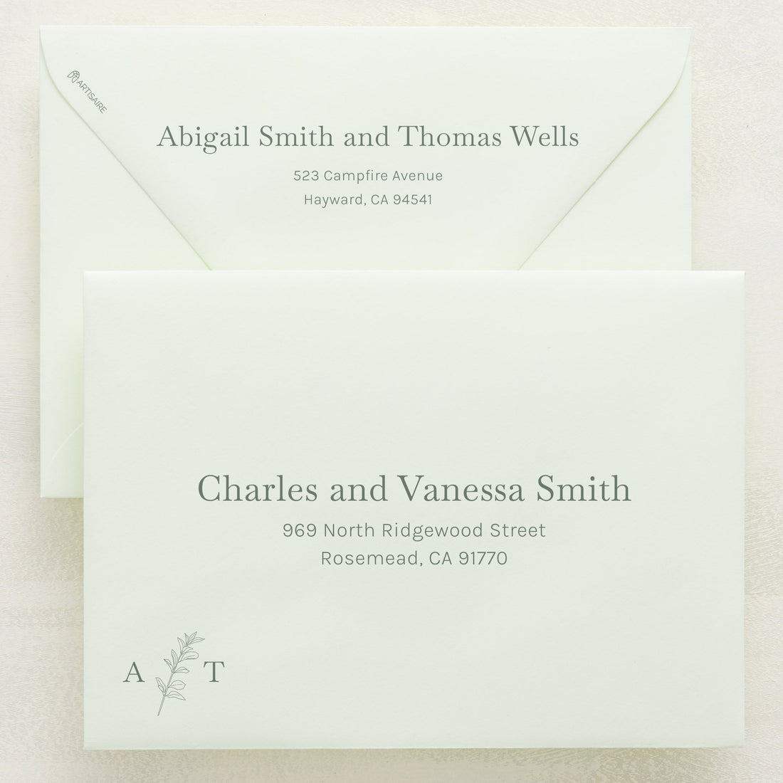 (Sample) Embellished Addressed Envelopes