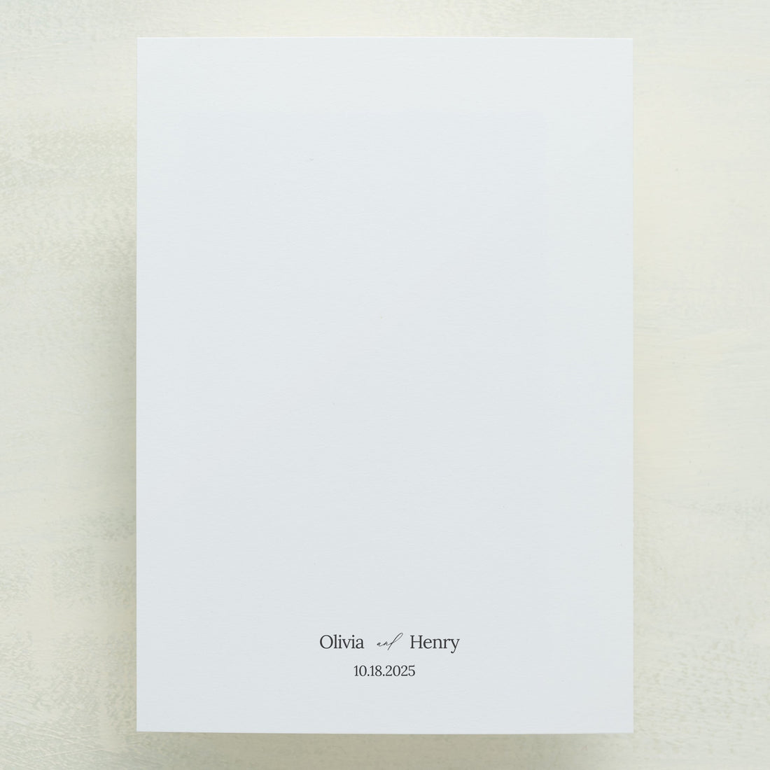 (Sample) Intention Wedding Invitations