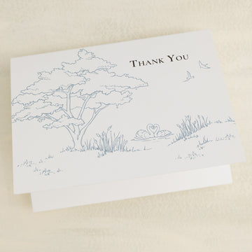 Swan Lake Thank You Card