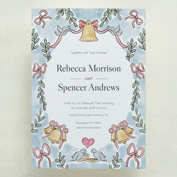 (Sample) Lovebirds Wedding Invitations