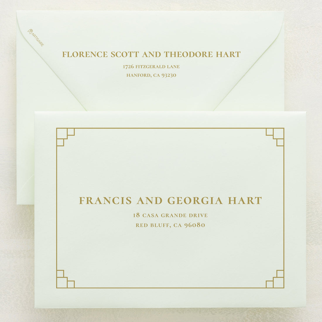 Lily Nouveau Addressed Envelopes