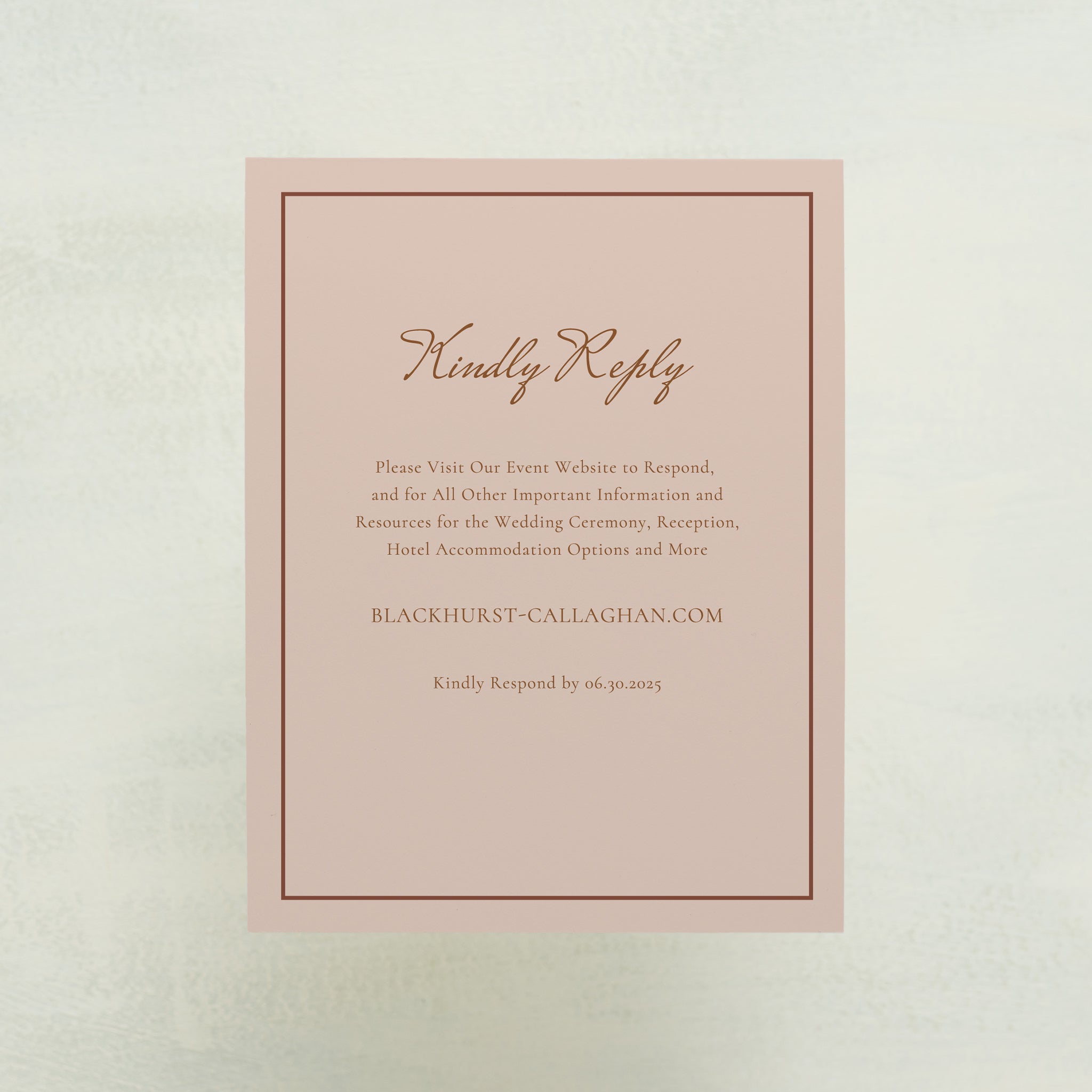 Midsummer Digital RSVP Card