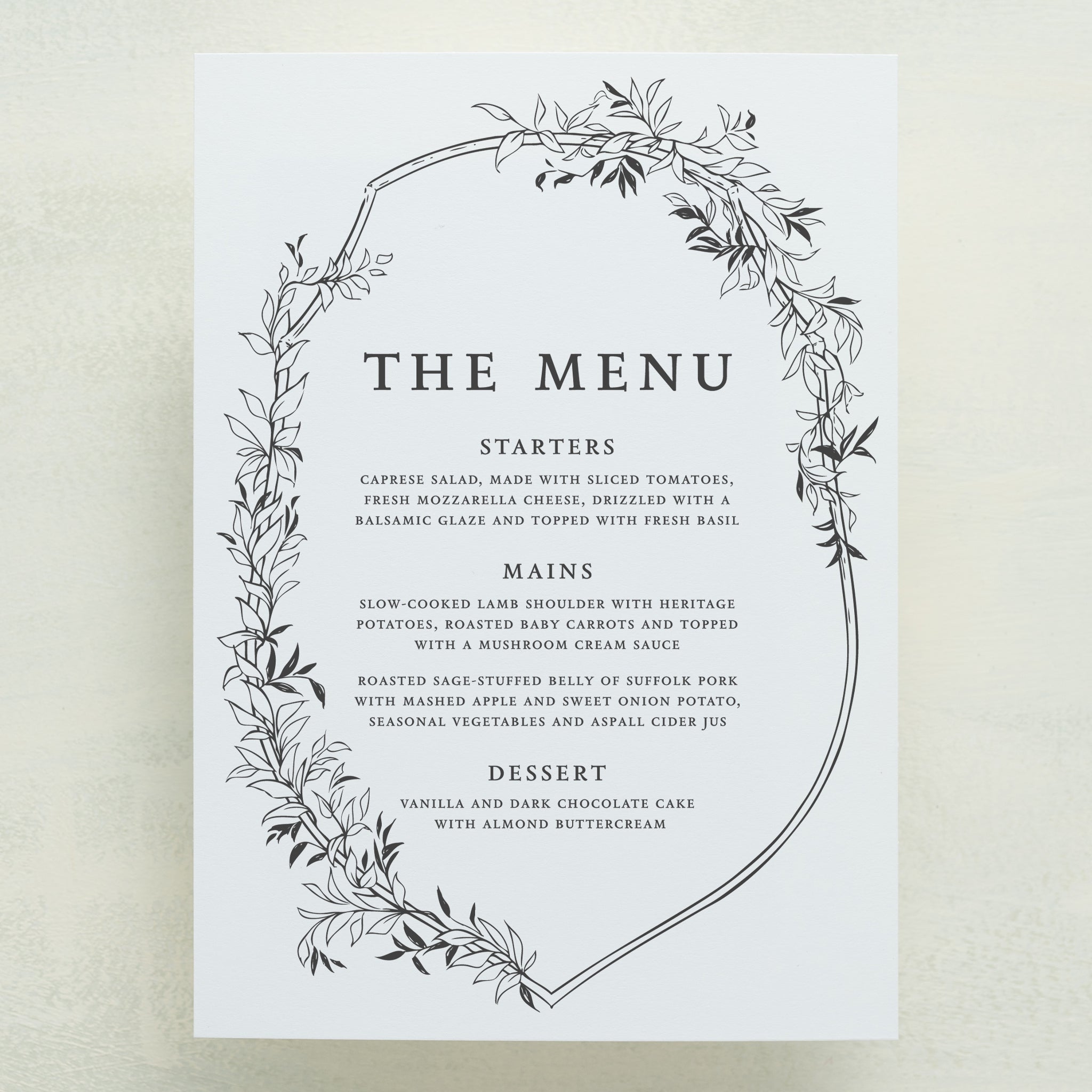 Monarch Menu