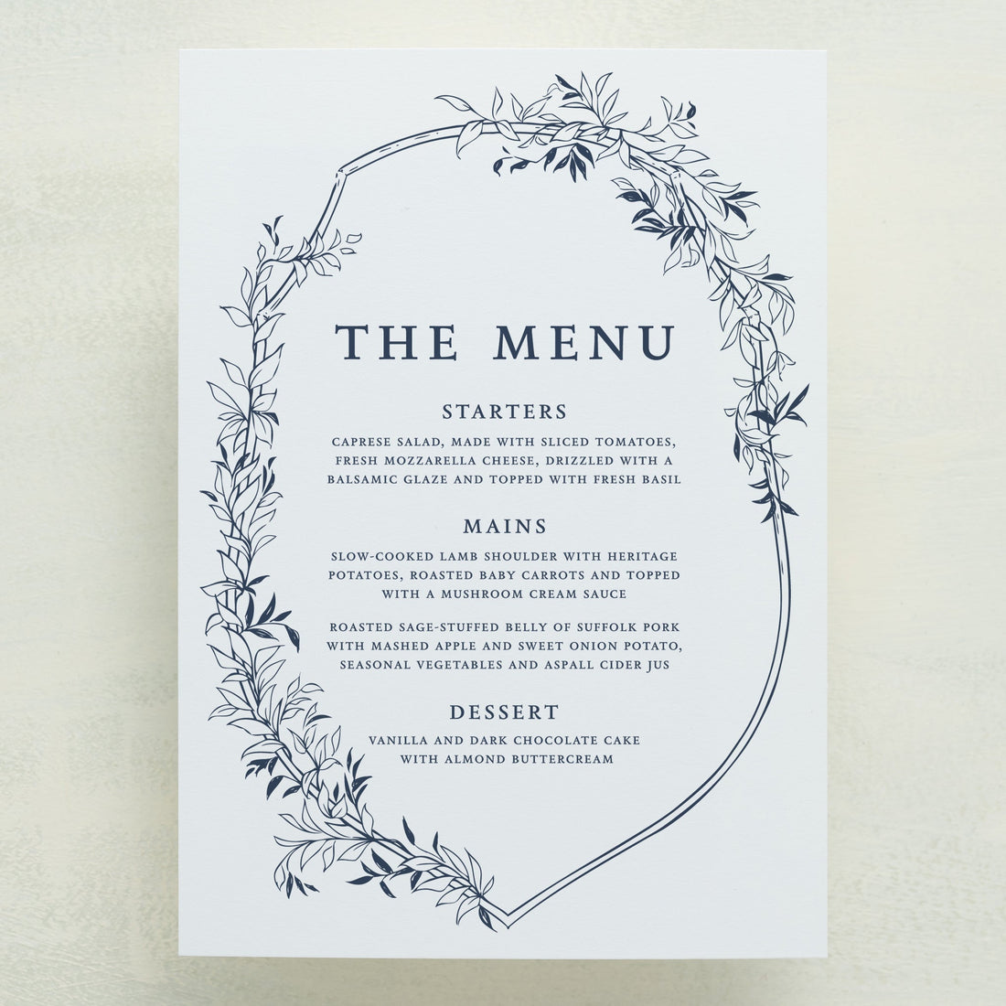 Monarch Menu