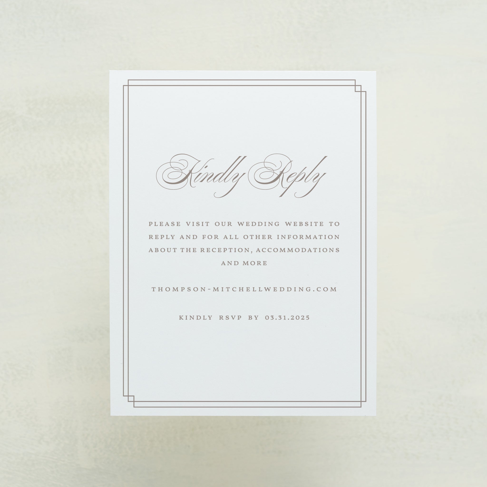 Always Traditional Digital RSVP Card
