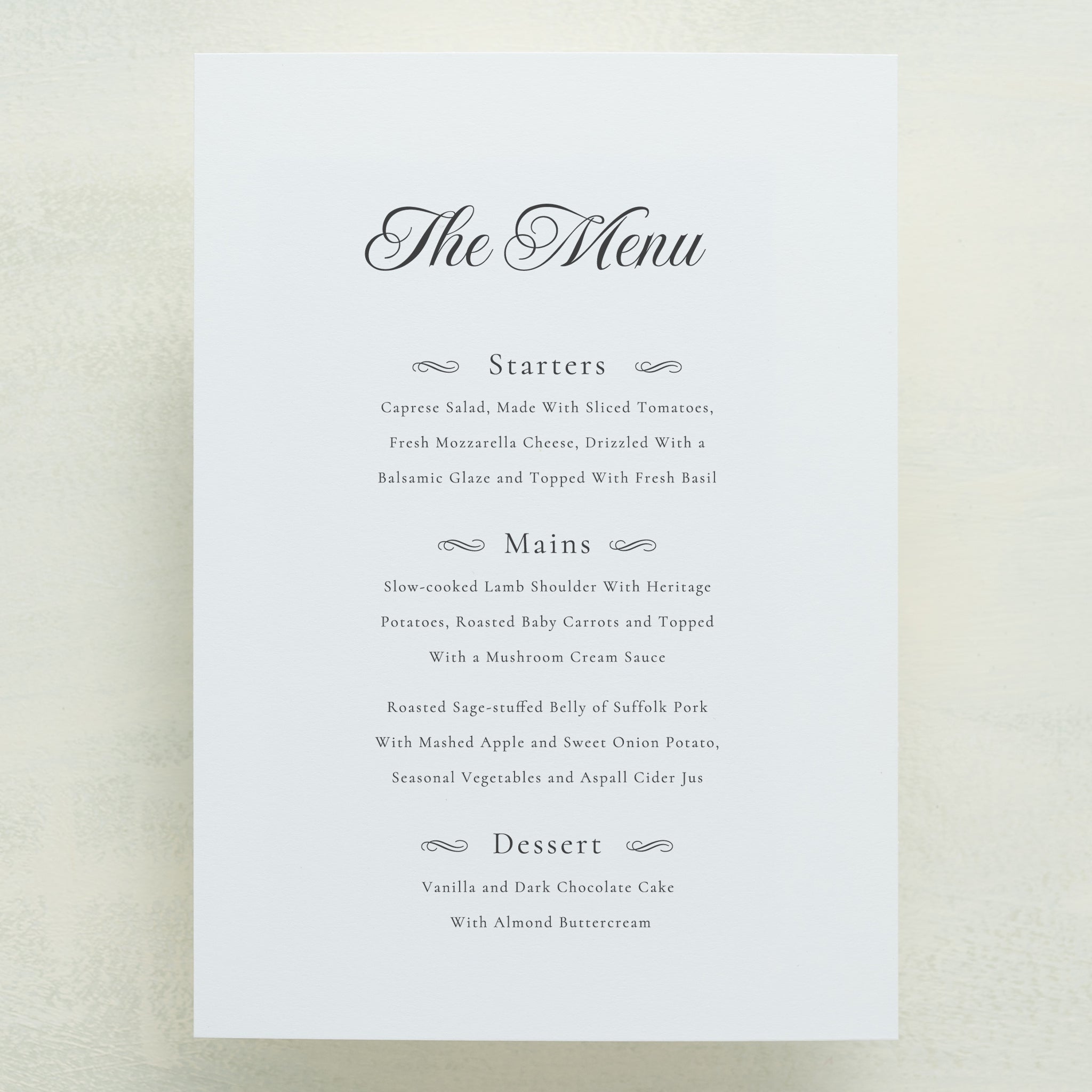 Monroe Menu