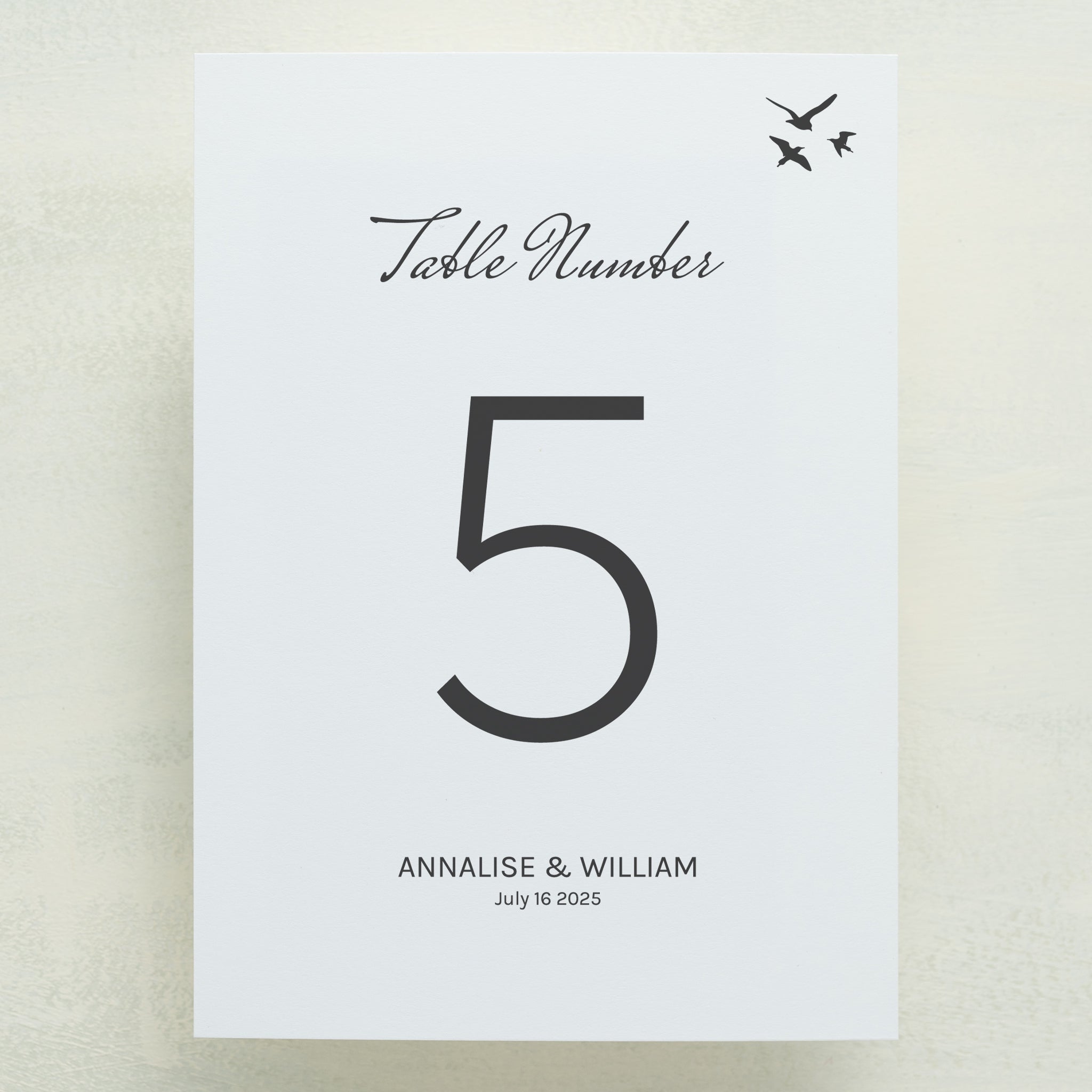 Whisked Away Table Number