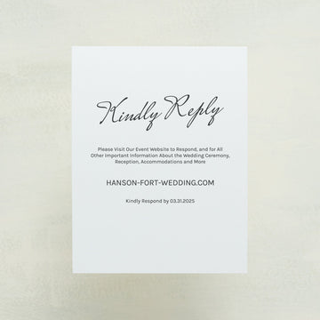 Whisked Away Digital RSVP Card