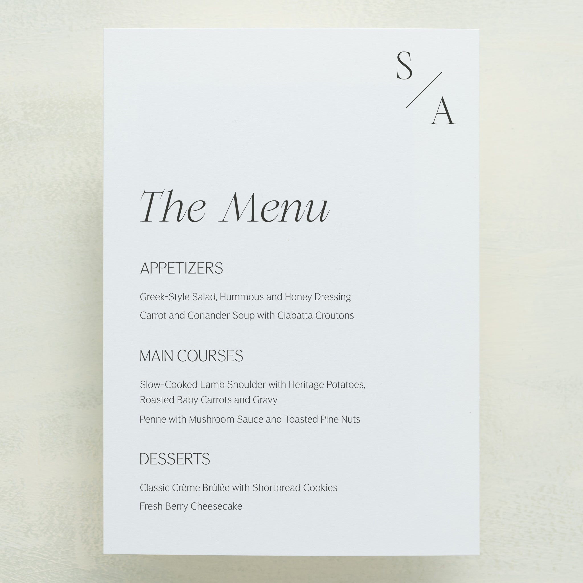 Serendipity Menu