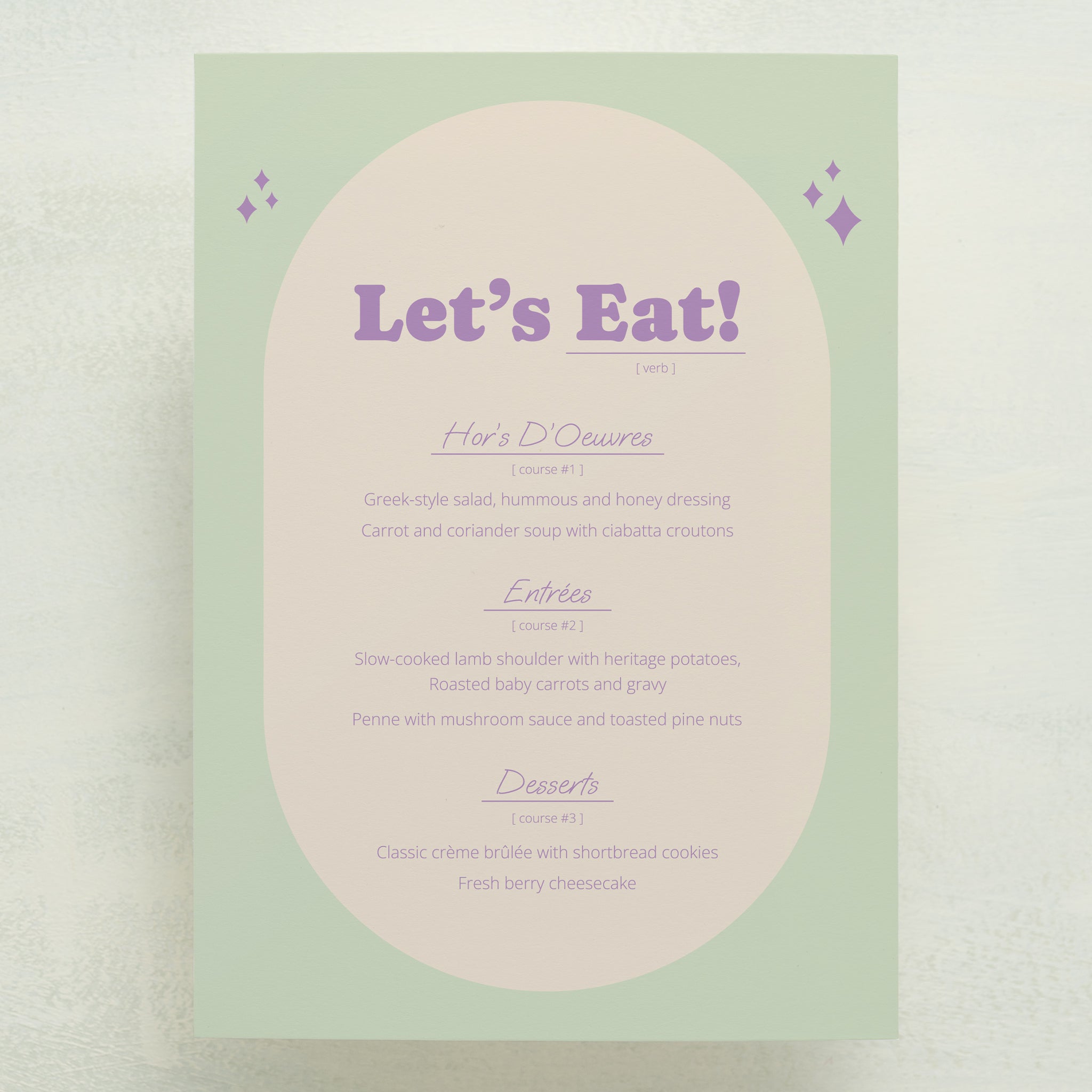 Wedlibs Menu