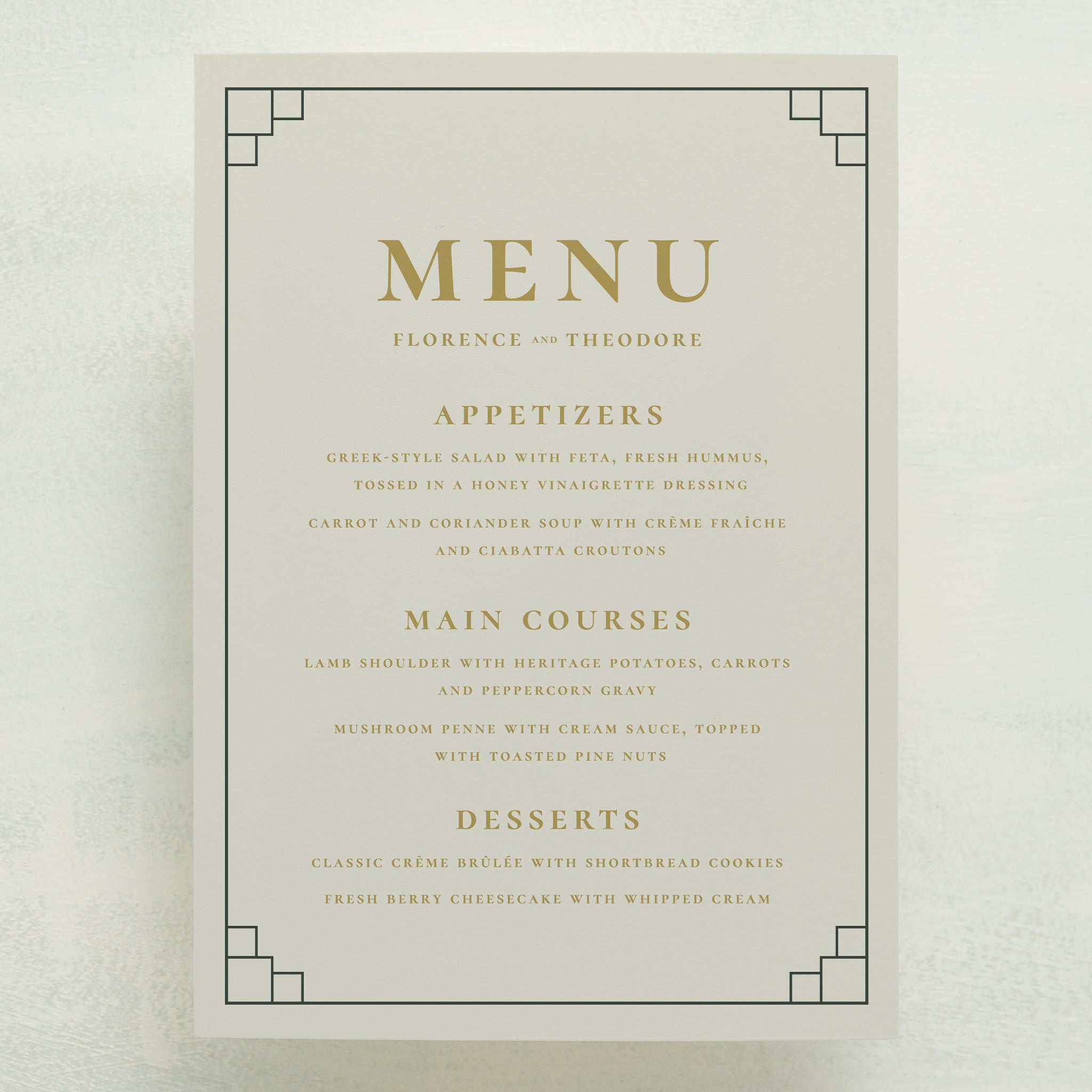 Lily Nouveau Menu