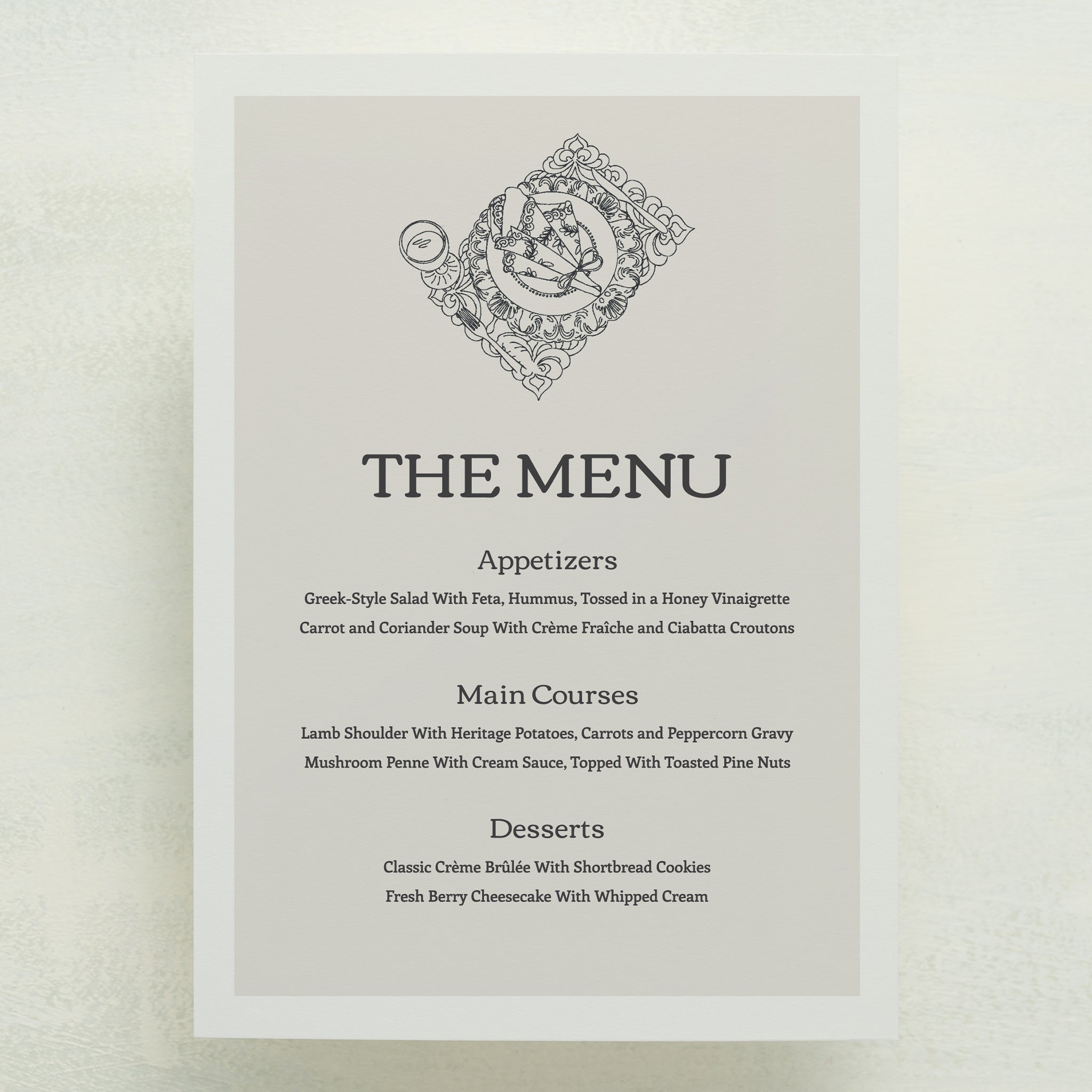 Generations Menu
