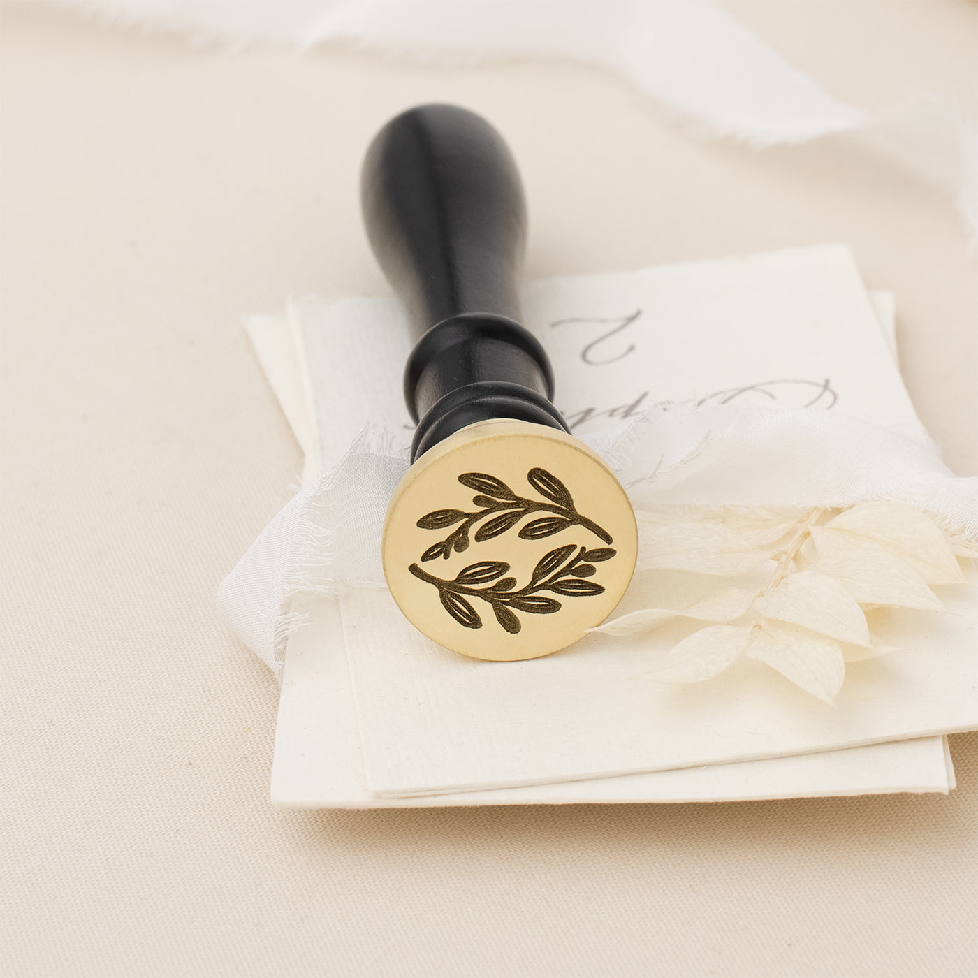 Olive Wreath Wax Stamp