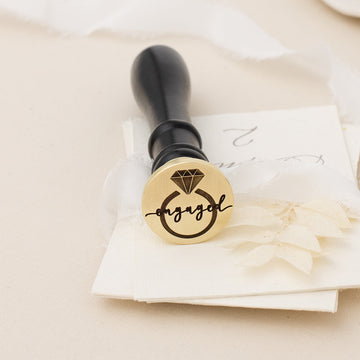 Engaged 3D Wax Stamp