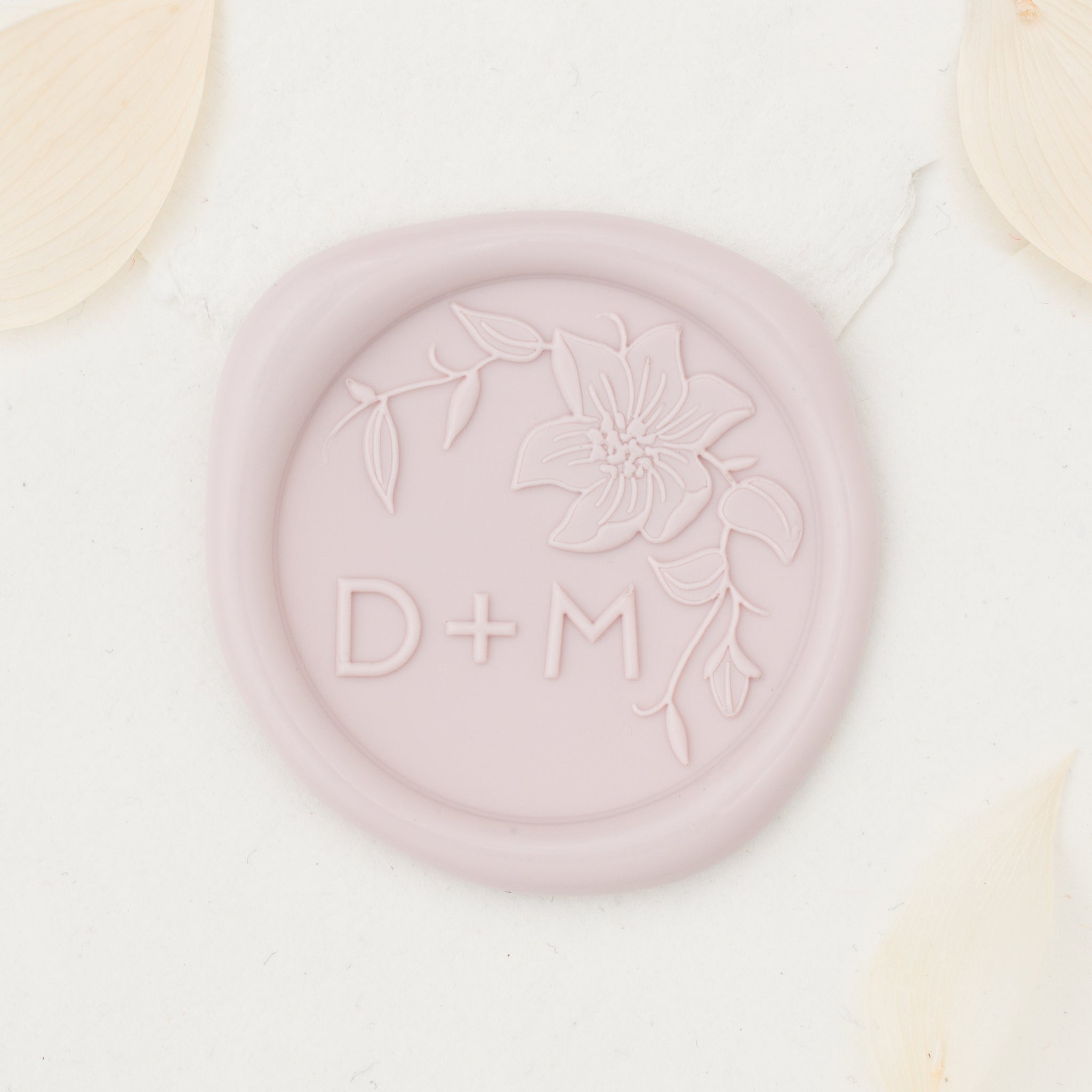 Clematis Monogram Wax Seals