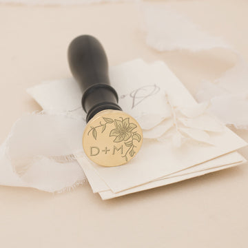 Clematis Monogram Wax Stamp