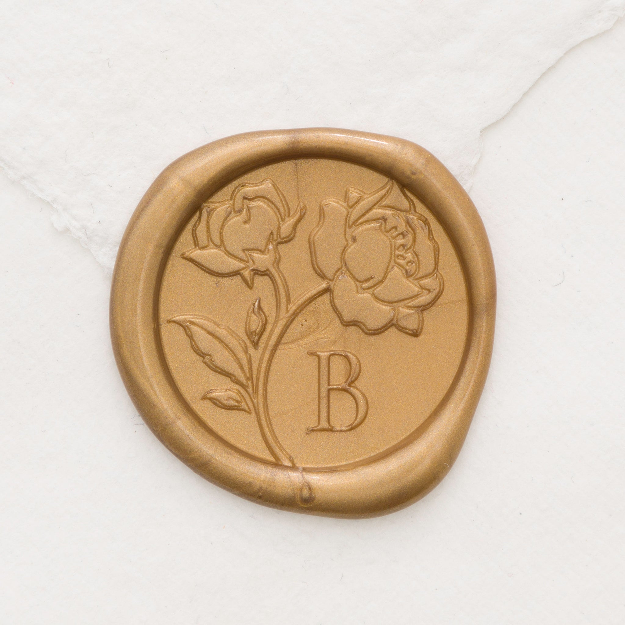 (Sample) Garden Roses Monogram Wax Seals