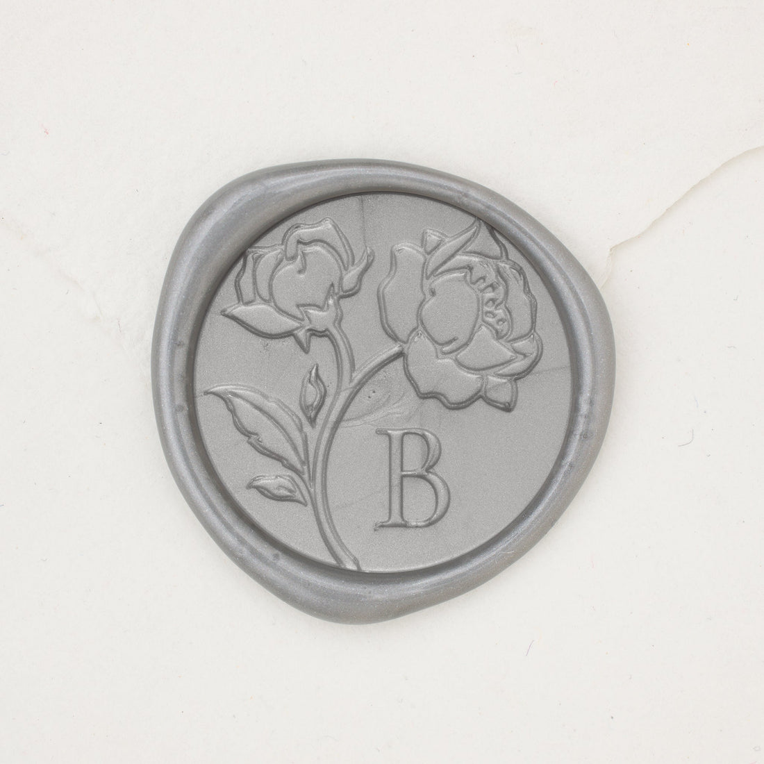 (Sample) Garden Roses Monogram Wax Seals