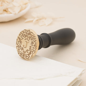 June Single Initial Wax Stamp