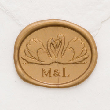 (Sample) Swan Duo Monogram Wax Seals