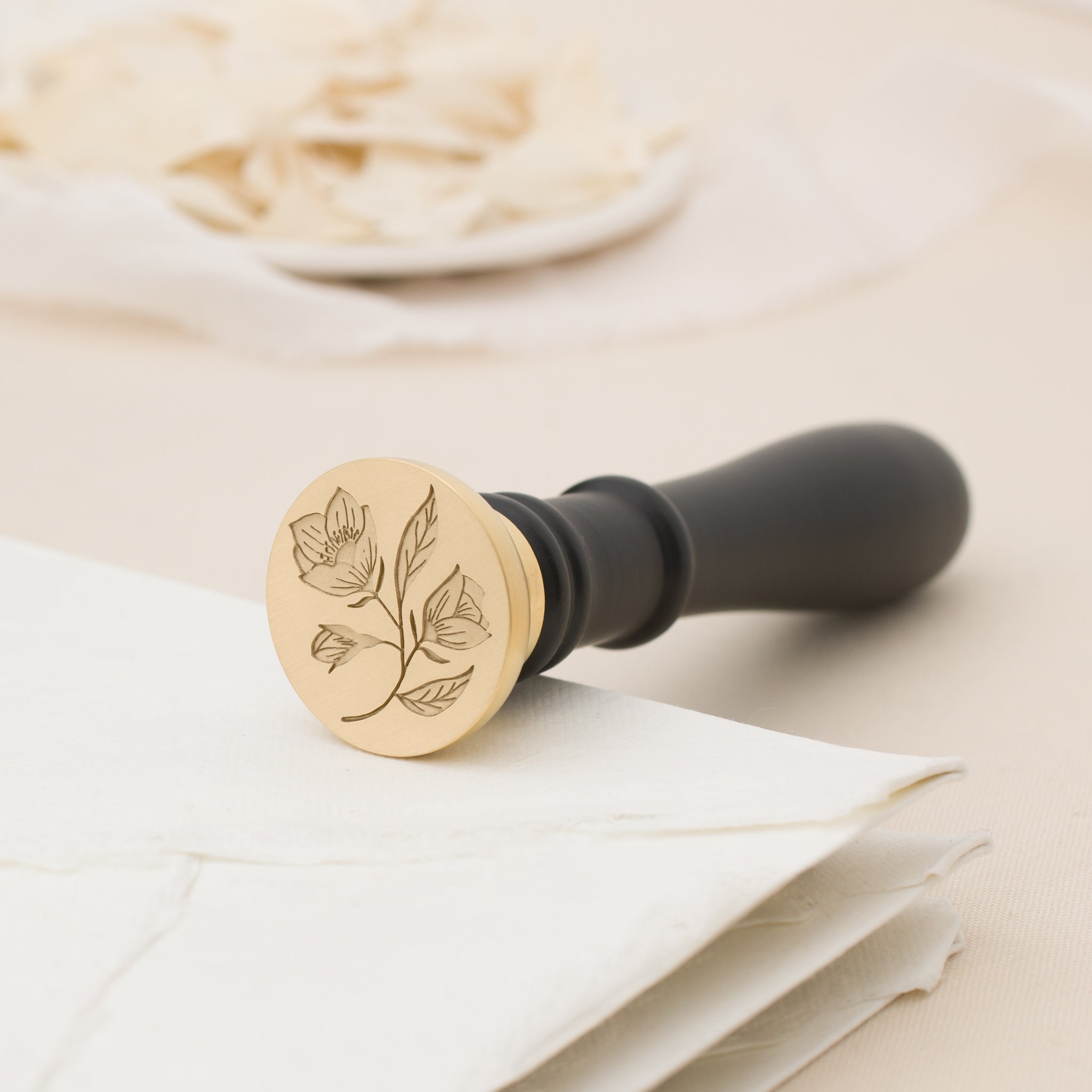 Wild Rose Wax Stamp
